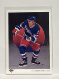 #315 Brian Leetch Checklist New York Rangers 90-91 Upper Deck Hockey Card
