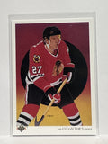 #316 Jeremy Roenick Checklist Chicago Blackhawks 90-91 Upper Deck Hockey Card