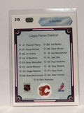 #319 Al MacInnis Checklist Calgary Flames 90-91 Upper Deck Hockey Card