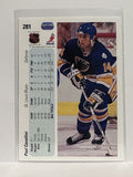 #281 Paul Cavallini St Louis Blues 90-91 Upper Deck Hockey Card