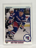 #296 Kelly Kisio New York Rangers 90-91 Upper Deck Hockey Card