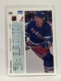 #298 Mark Janssens New York Rangers 90-91 Upper Deck Hockey Card