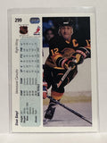 #299 Stan Smyl Vancouver Canucks 90-91 Upper Deck Hockey Card