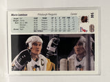 #144 Mario Lemieux  Pittsburgh Penguins 90-91 Upper Deck Hockey Card