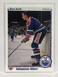 #148 Steve Smith Edmonton Oilers 90-91 Upper Deck Hockey Card