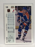 #148 Steve Smith Edmonton Oilers 90-91 Upper Deck Hockey Card