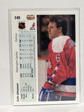 #149 Calle Johansson Washington Capitals 90-91 Upper Deck Hockey Card