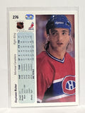 #276 Stephane Richer Montreal Canadiens 90-91 Upper Deck Hockey Card
