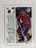 #193 Petr Svoboda Montreal Canadiens 90-91 Upper Deck Hockey Card