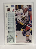 #196 Randy Burridge Boston Bruins 90-91 Upper Deck Hockey Card