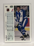 #199 Brad Marsh Toronto Maple Leafs 90-91 Upper Deck Hockey Card
