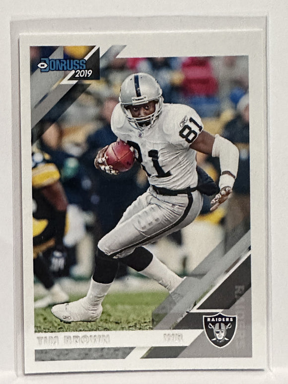 #201 Tim Brown Oakland Raiders 2019 Donruss Football Card