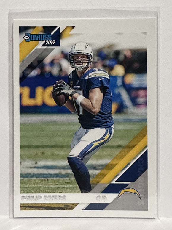 #130 Philip Rivers   Los Angeles Chargers 2019 Donruss Football Card