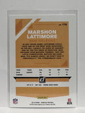 #176 Marshon Lattimore New Orleans Saints 2019 Donruss Football Card