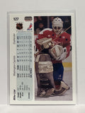 #127 Mike Liut Washington Capitals 90-91 Upper Deck Hockey Card