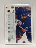 #137 Bryan Trottier New York Islanders 90-91 Upper Deck Hockey Card