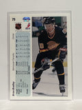 #79 Brian Bradley Vancouver Canucks 90-91 Upper Deck Hockey Card
