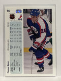 #94 Thomas Steen   Winnipeg Jets 90-91 Upper Deck Hockey Card