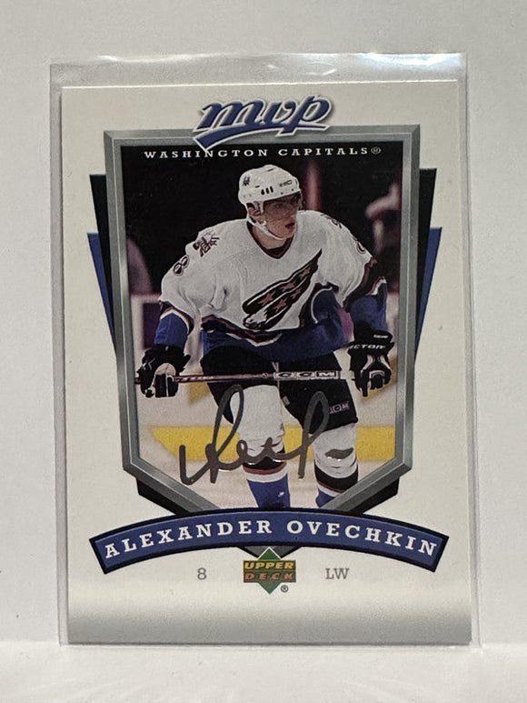 #292 Alexander Ovechkin Silver Scripts Washington Capitals 06-07 Upper Deck MVP Hockey Card