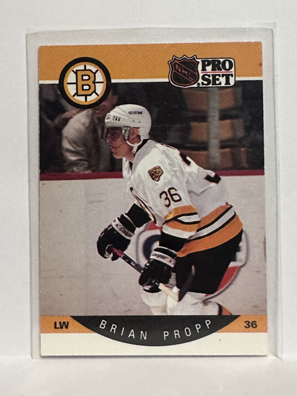 #14 Brian Propp Boston Bruins 90-91 Pro Set Hockey Card