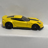 Yellow Corvette C7 Z06 DTW79 ©2016 Hot Wheels Diecast Car