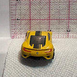 Yellow 2012 Acura NSX Concept ©2012 Hot Wheels Diecast Car