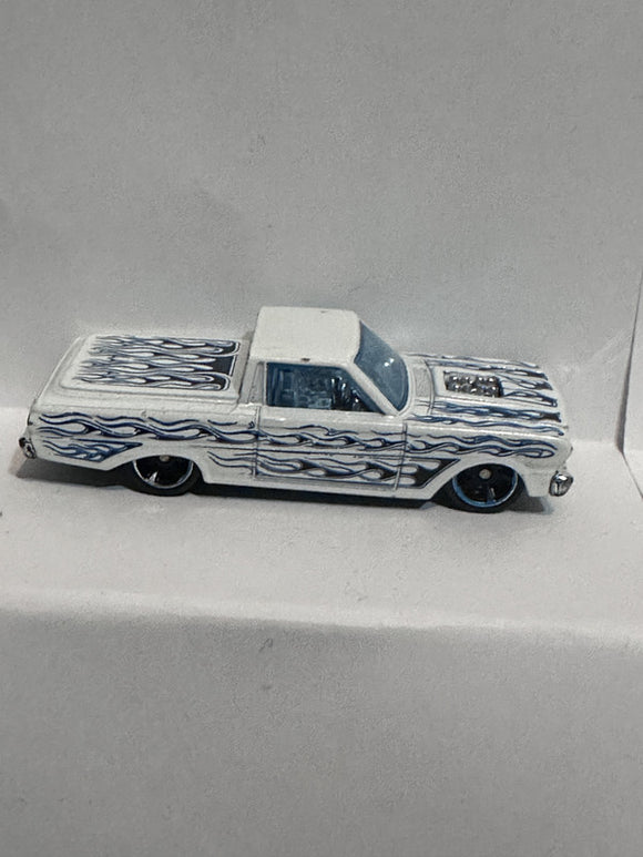 White Flames '65 Ford Ranchero ©2010 Hot Wheels Diecast Car