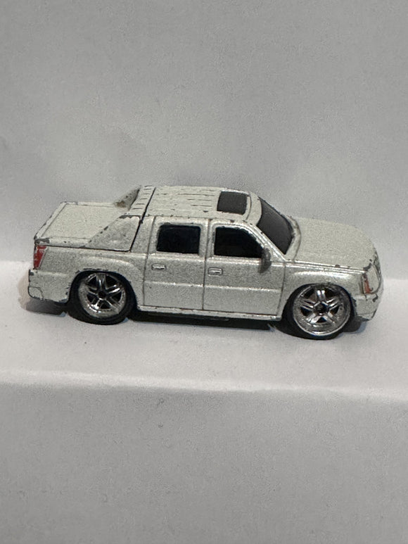 White Cadiliac Escalade Hot Wheels Diecast Car