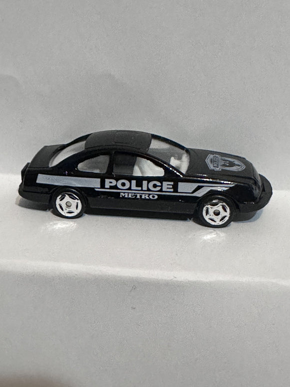 Black Police Metro Car Unbranded Diecast Car
