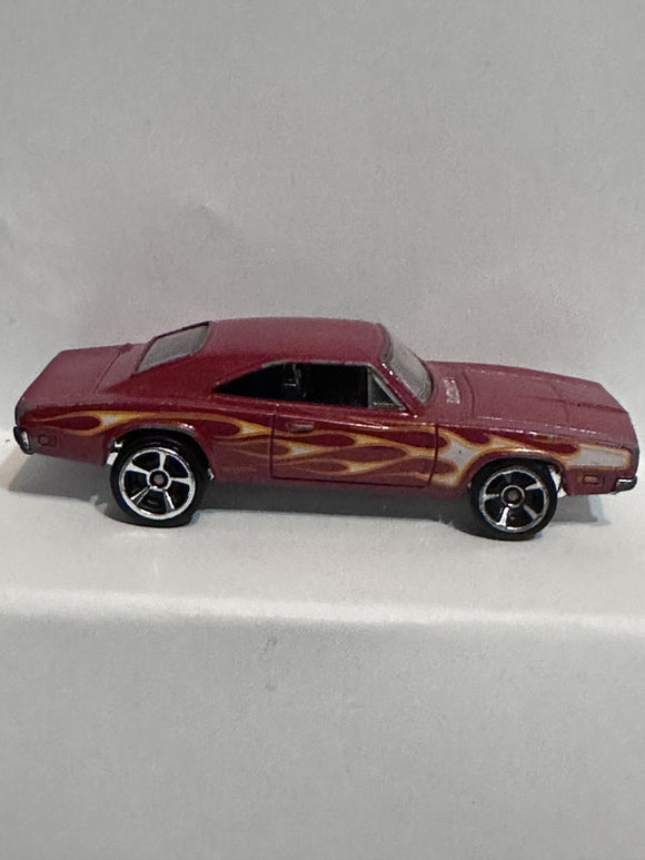 Red Flames '89 Dodge Charger 800 ©2014 Hot Wheels Diecast Car