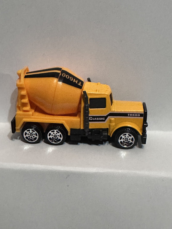 Yellow Cement Truck  Unbranded Diecast Car