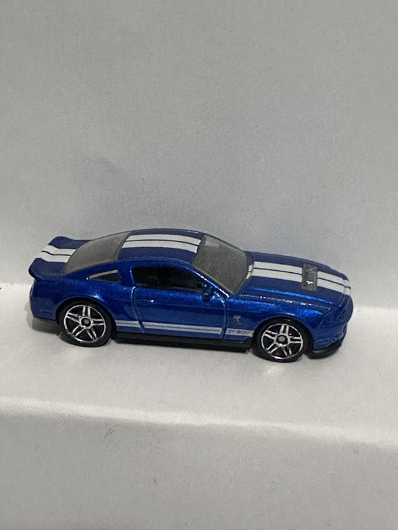 Blue '10 Ford Shelby GT500 Hot Wheels Diecast Car