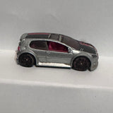 Silver Volkswagen Golf GTI ©2008 Hot Wheels Diecast Car