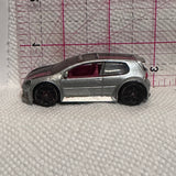 Silver Volkswagen Golf GTI ©2008 Hot Wheels Diecast Car