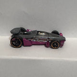 Grey Purple Carbide CFL02 ©2014 Hot Wheels Diecast Car