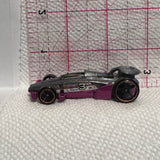 Grey Purple Carbide CFL02 ©2014 Hot Wheels Diecast Car