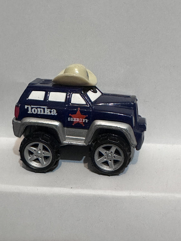 Blue Sheriff Tonka SUV ©2000 Maisto Diecast Car