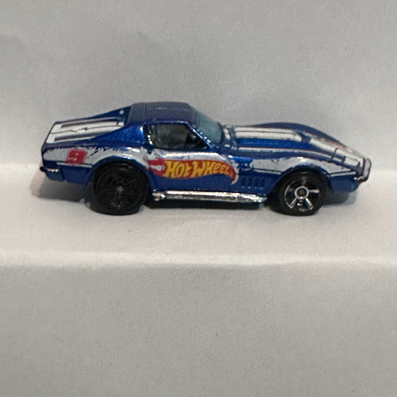 Blue Corvette J3248 Hot Wheels Diecast Car