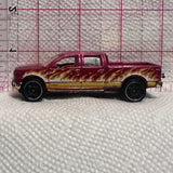 Red Flames 2009 Ford F-150 Hot Wheels Diecast Car