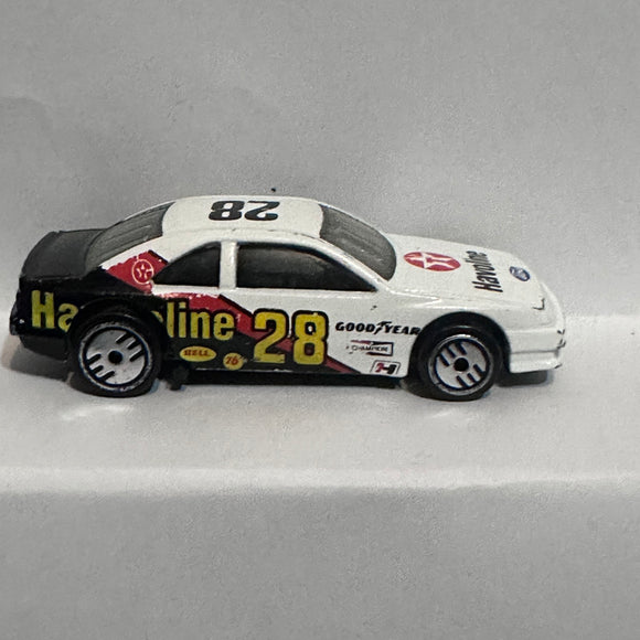 Black White Havoline T Bird Stocker ©1989 Hot Wheels Diecast Car