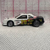 Black White Havoline T Bird Stocker ©1989 Hot Wheels Diecast Car