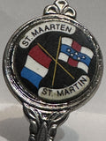 St Maarten St Martin Flags  Souvenir Spoon