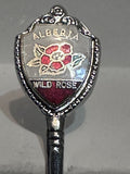 Banff Alberta Wild Rose  Souvenir Spoon