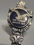 Victoria BC Brier '84 Curling Seagull  Souvenir Spoon