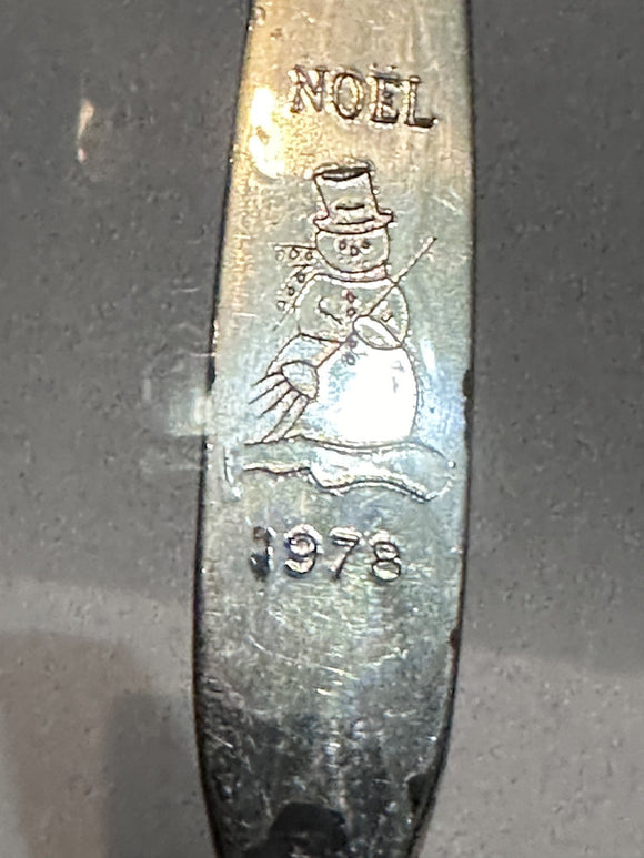 Noel 1978 Snowman  Souvenir Spoon