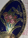 Hong Kong Fishing Boat Flower Butterfly  Souvenir Spoon