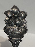 Victoria BC Dogwood Flower Silver Plated  Souvenir Spoon
