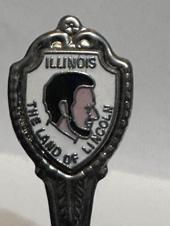 Illinois The Land of Lincoln  Souvenir Spoon