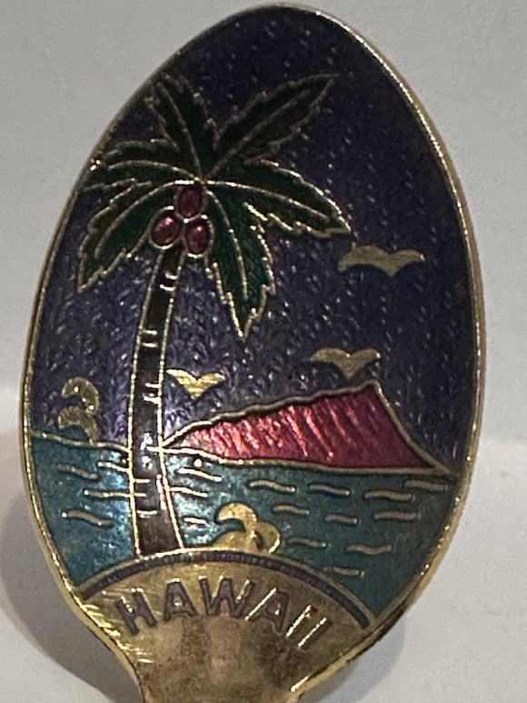 Hawaii Island Palm Tree  Souvenir Spoon
