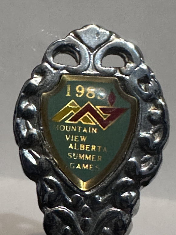 Mountain View Alberta Summer Games 1983  Souvenir Spoon